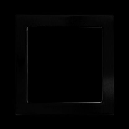 Luxrite Surface Mount 4" Square Slim Black Trim Finish, Pack of 7 (LR23677)