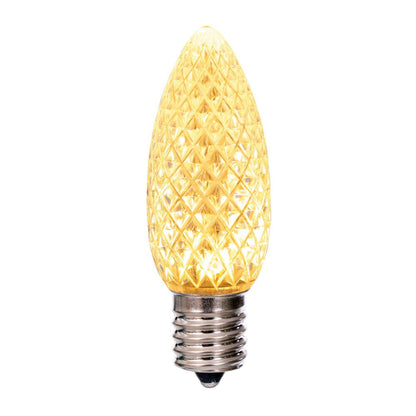 Vickerman C9 LED Warm White Faceted Replacement Bulb, - 50 Pack