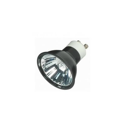 Bulbrite EXN/GU10/BLK 50 Watt Dimmable Halogen MR16 Bulb, Twist and Lock GU10 Base, Black