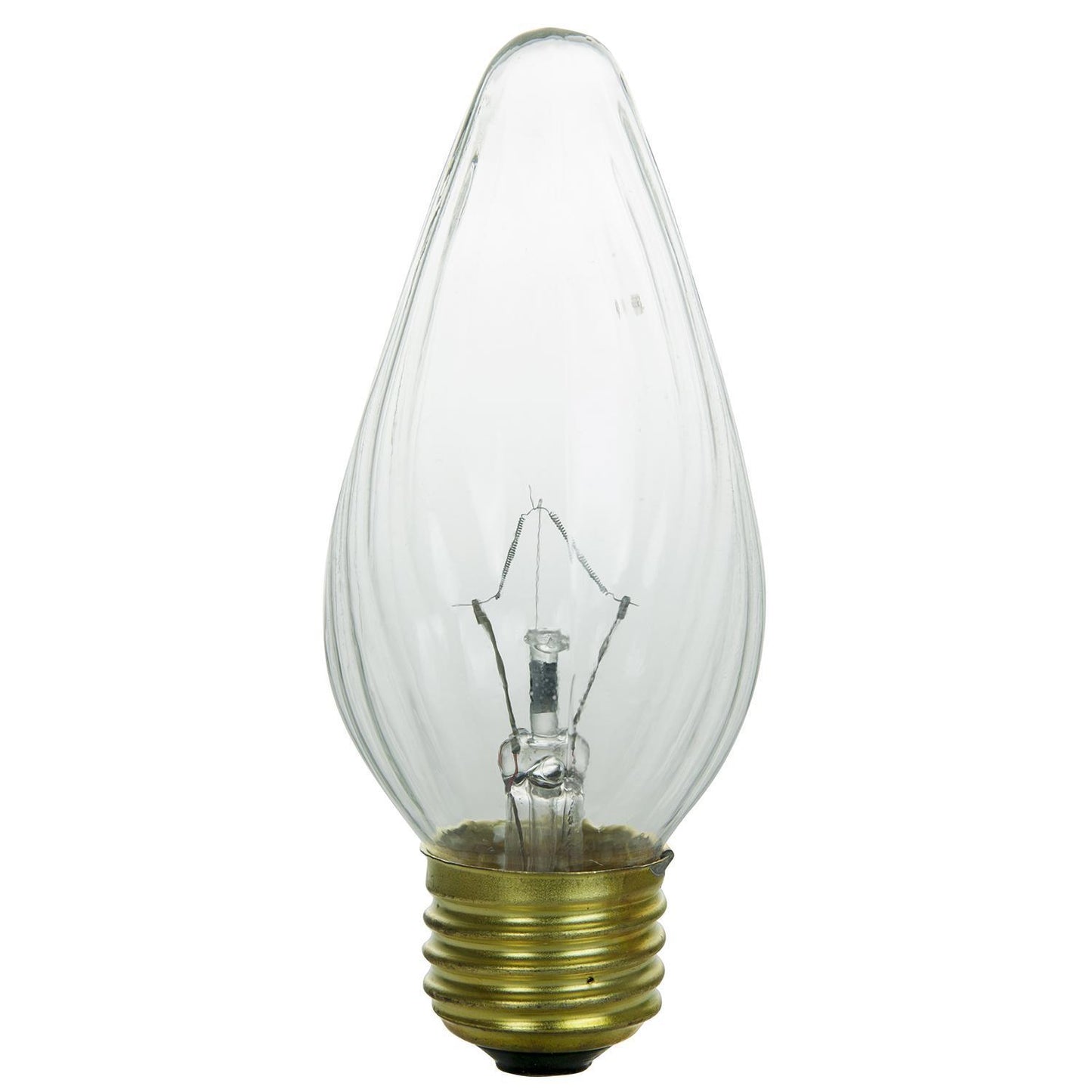 Sunlite Incandescent 40 Watt Flame Twist 320 Lumens Clear Light Bulb