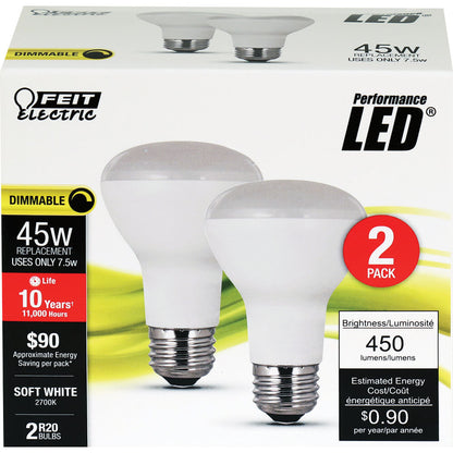 450 Lumen 2700K Dimmable LED R20