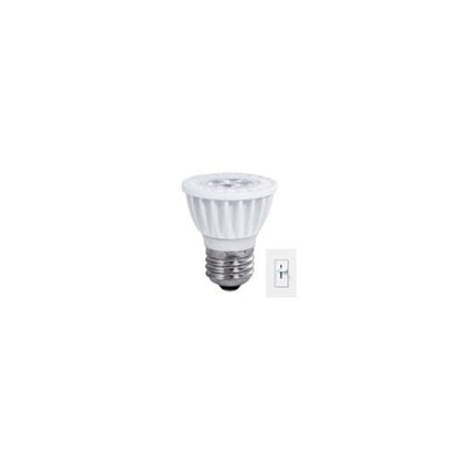 Bulbrite LED6MR16SW/D/E26 6 Watt Dimmable LED MR16, 20W Incandescent Equivalent, Medium (E26) Base, Soft White