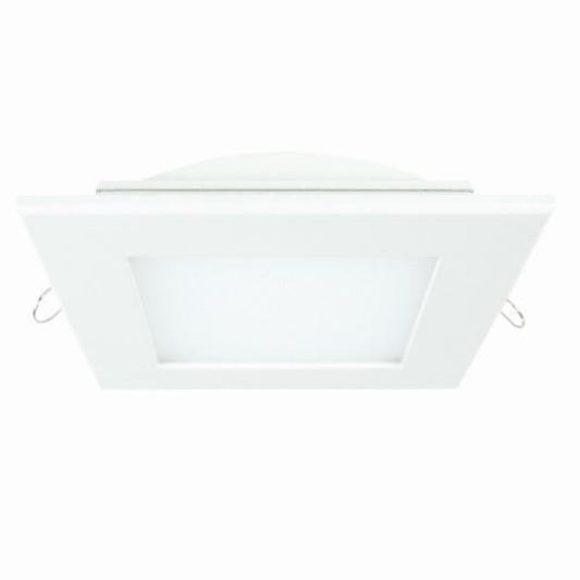 Sunlite LED 6" x 6" Square Panel Fixture, 12 Watt, White Trim, Cool White