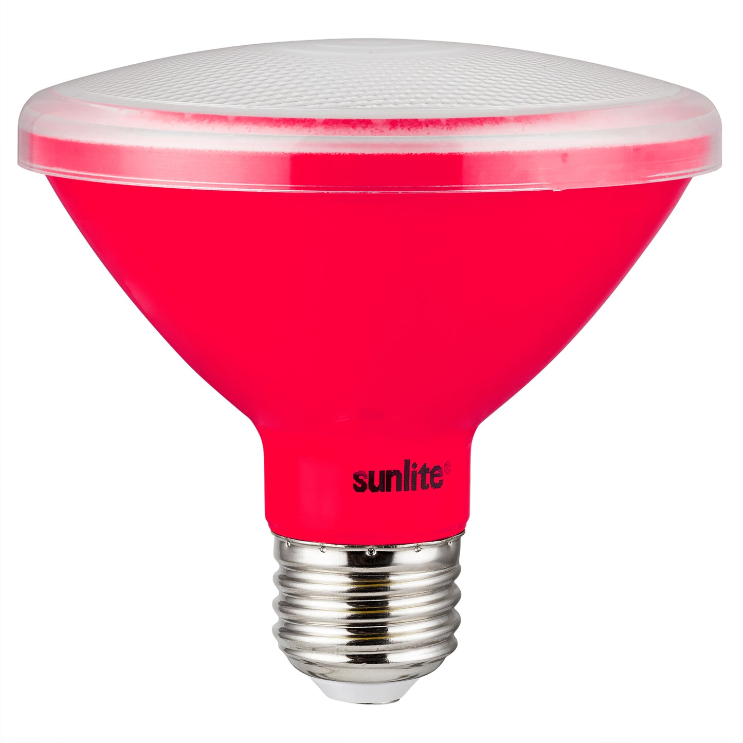 Sunlite LED PAR30 Short Neck Colored Recessed Light Bulb, 8 Watt (75W Equivalent), Medium (E26) Base, Floodlight, ETL Listed, Red, 1 Count