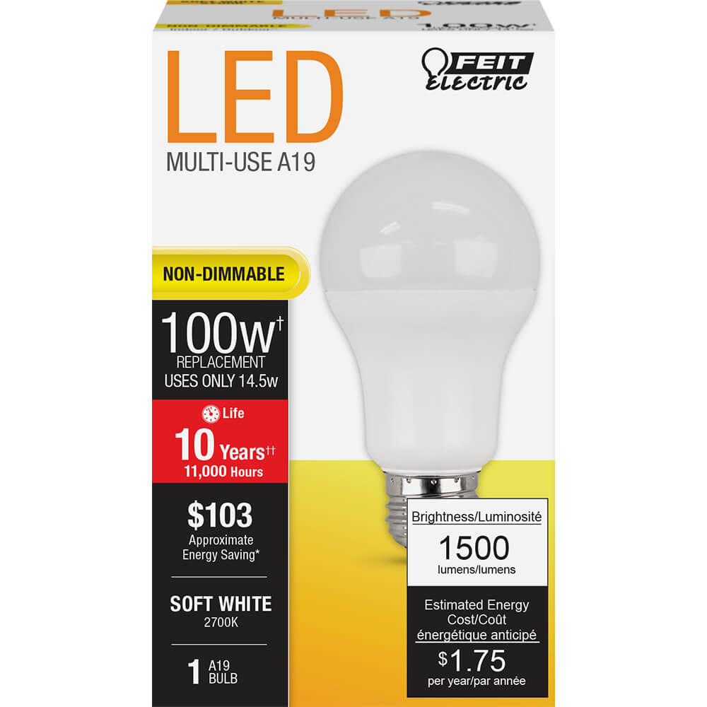 1500 Lumen 2700K Non-Dimmable LED