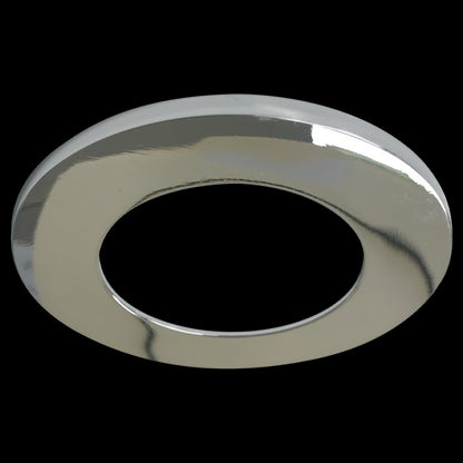 Luxrite 2" Regressed Interchangeable Canless Spotlight Round Trim Chrome Finish, Pack of 5 (LR23430)