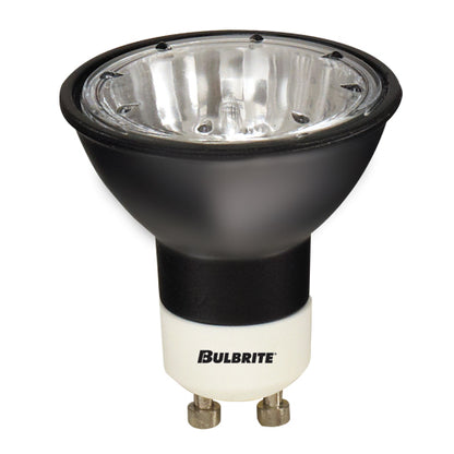 Bulbrite EXN/GU10/BLK 50 Watt Dimmable Halogen MR16 Bulb, Twist and Lock GU10 Base, Black