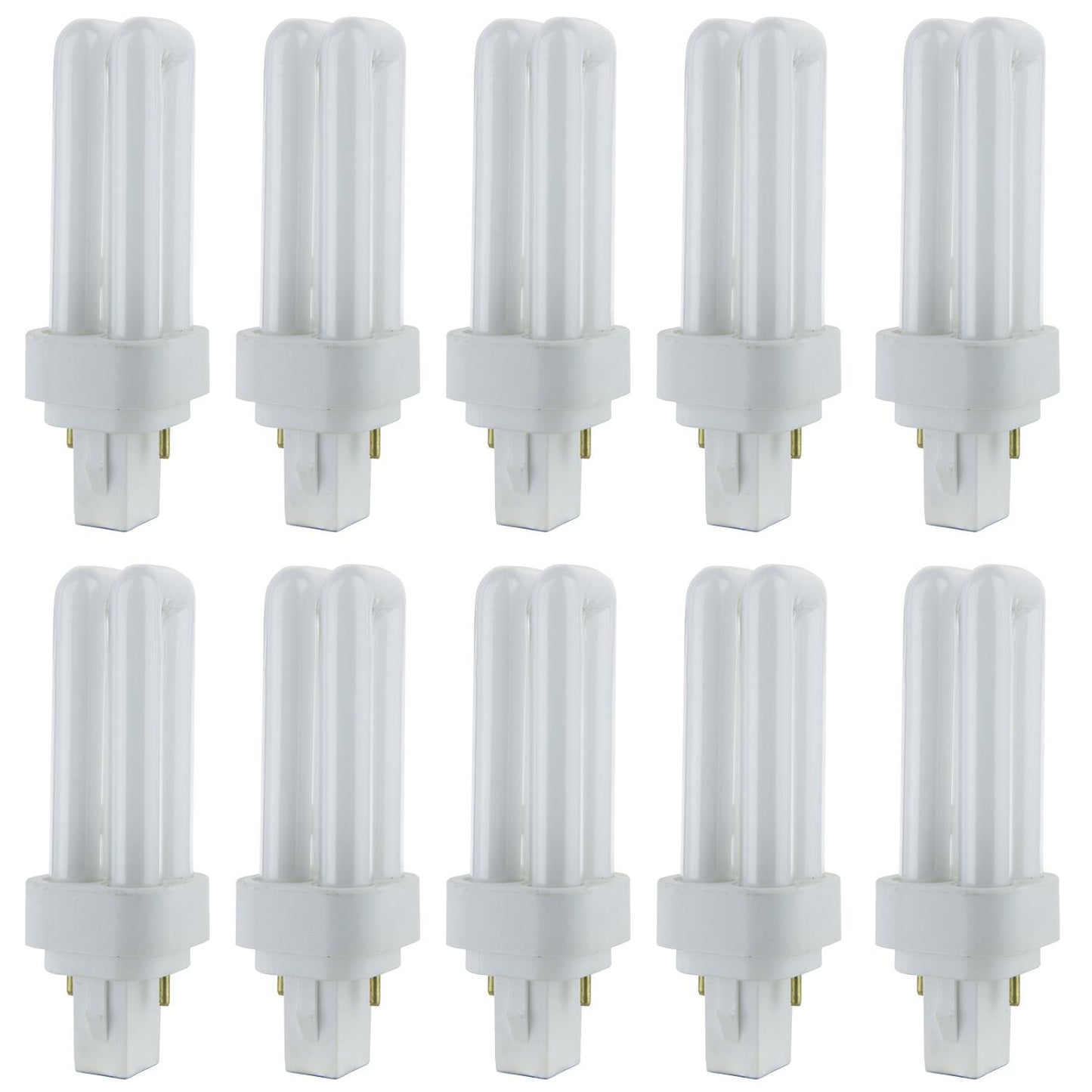 Sunlite 9 Watt PLD 2-Pin Double U-Shaped Twin Tube, G23-2 Base, Soft White