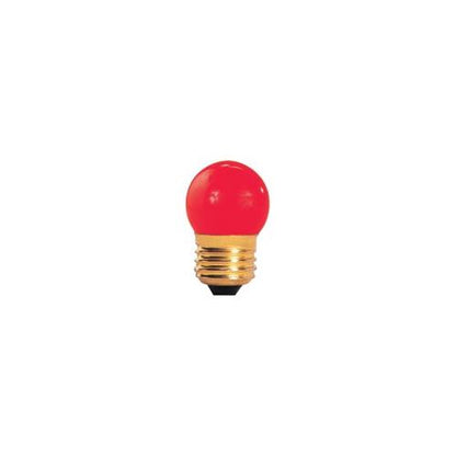 Bulbrite 7.5S11R 7.5W Dimmable S11 Night Light Replacement Bulb, Medium Base, Red