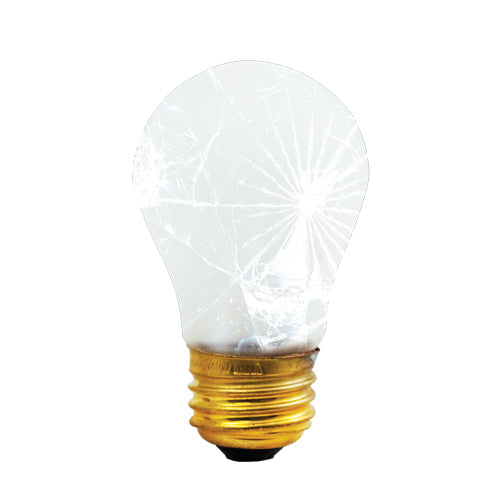 Bulbrite 40A15/TF 40 Watt Incandescent Shatter Resistant A15 Bulb, Medium Base, Frost, Tough Coat