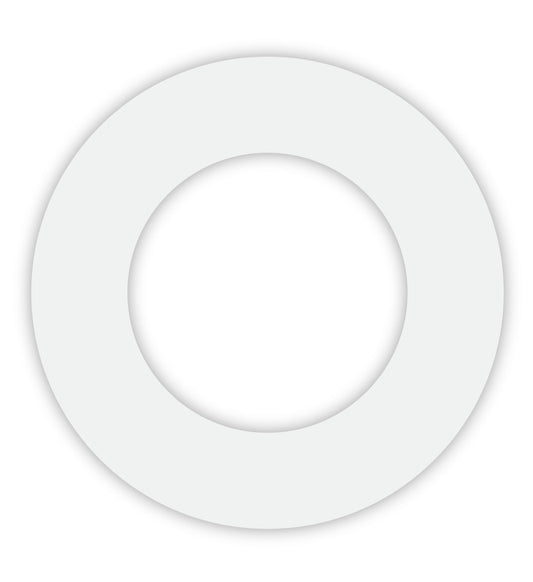 Luxrite 4-6" Round Goof Ring, White Finish (LR41020)