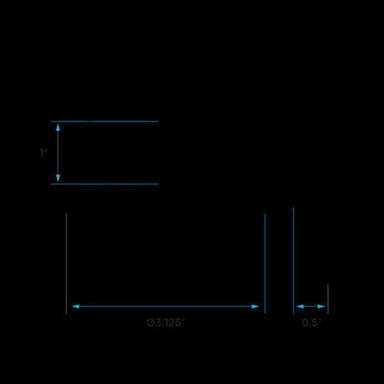 Luxrite 2" Regressed Interchangeable Canless Spotlight Round Wall Washer Trim, Pack of 5 (LR23441)