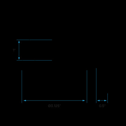 Luxrite 2" Regressed Interchangeable Canless Spotlight Round Wall Washer Trim, Pack of 5 (LR23441)