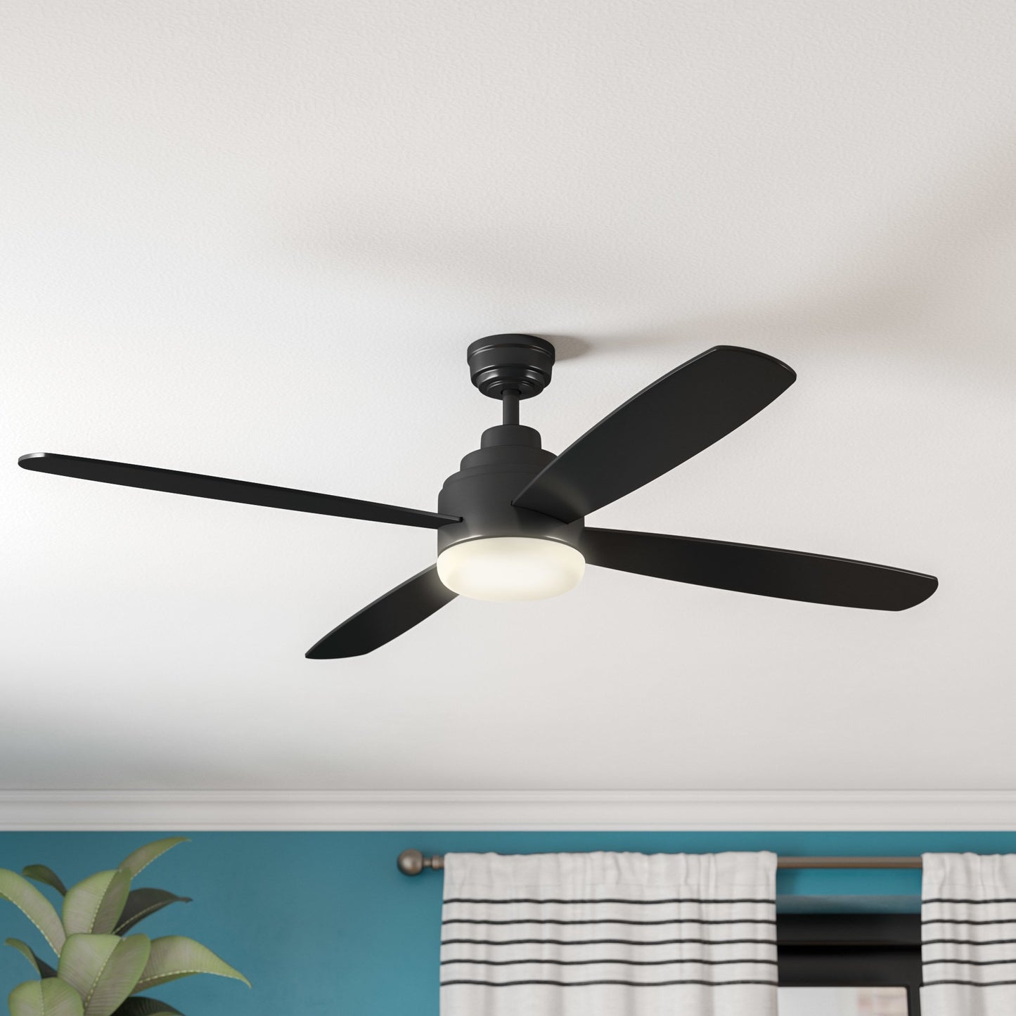Wind River Fans Aeris 52" LED Ceiling Fan, 17Watts, CCT Adjustable