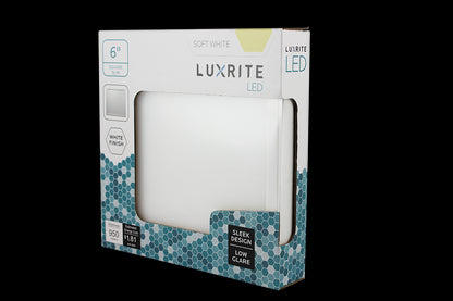 Luxrite Surface Mount LED15/SLIM6/50K/W/SQ 5000K Bright White