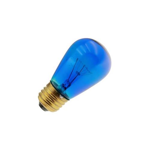 Bulbrite 11S14TB 11W Dimmable S14 String Light Replacement Bulb, Medium Base, Transparent Blue