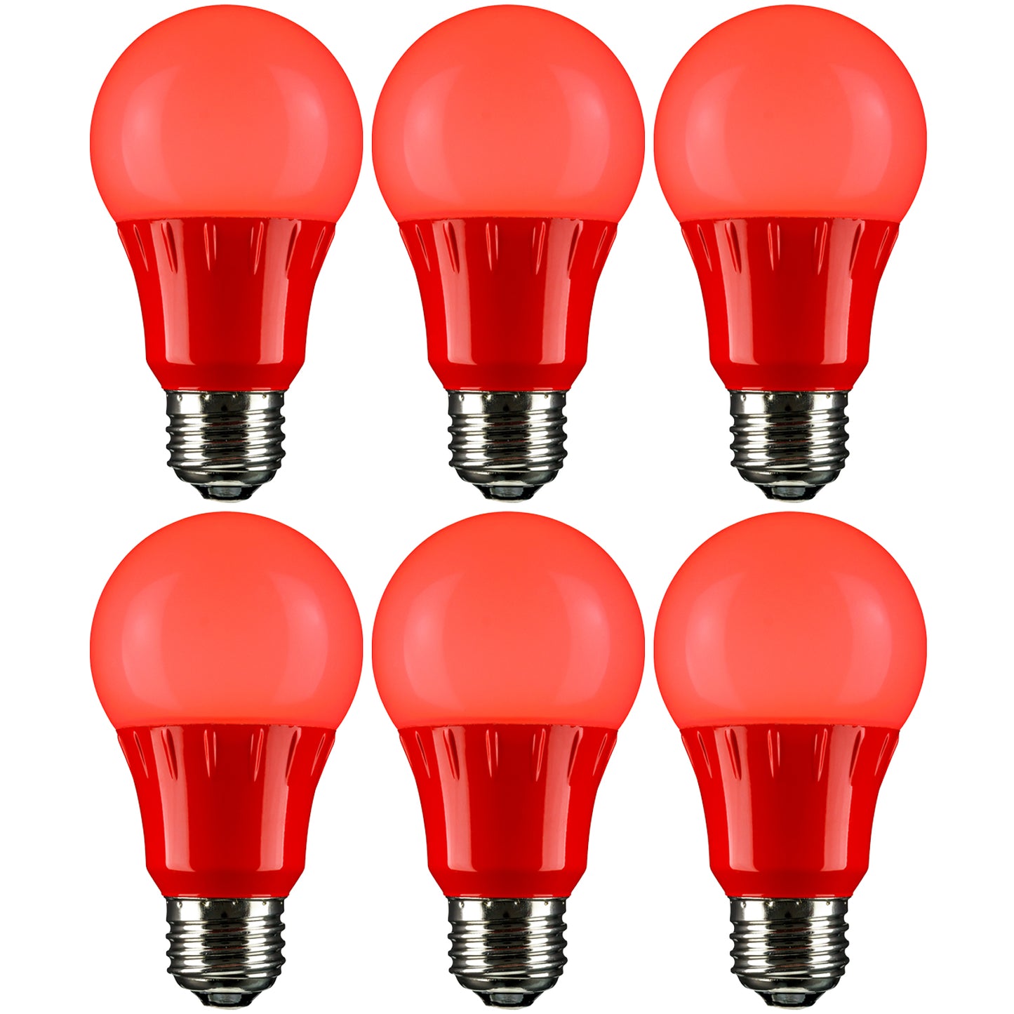 A19/3W/R/LED/6PK* RED TURTLE SUNLITE (amazon)