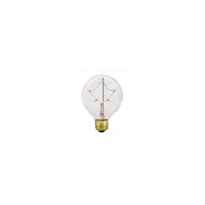 Bulbrite ST-G25 5 Watt Incandescent Starlight G25 Decorative Globe, Medium Base, Warm White