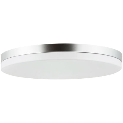 Sunlite 87768 LED 13 Inch Slim Flushmount Ceiling Light Fixture, 21 Watts (100W Equivalent), 1450 Lumens, Adjustable 5 CCT 2700K-5000K, 120V, Dimmable, 50,000 Hour Lifespan, Brushed Aluminum