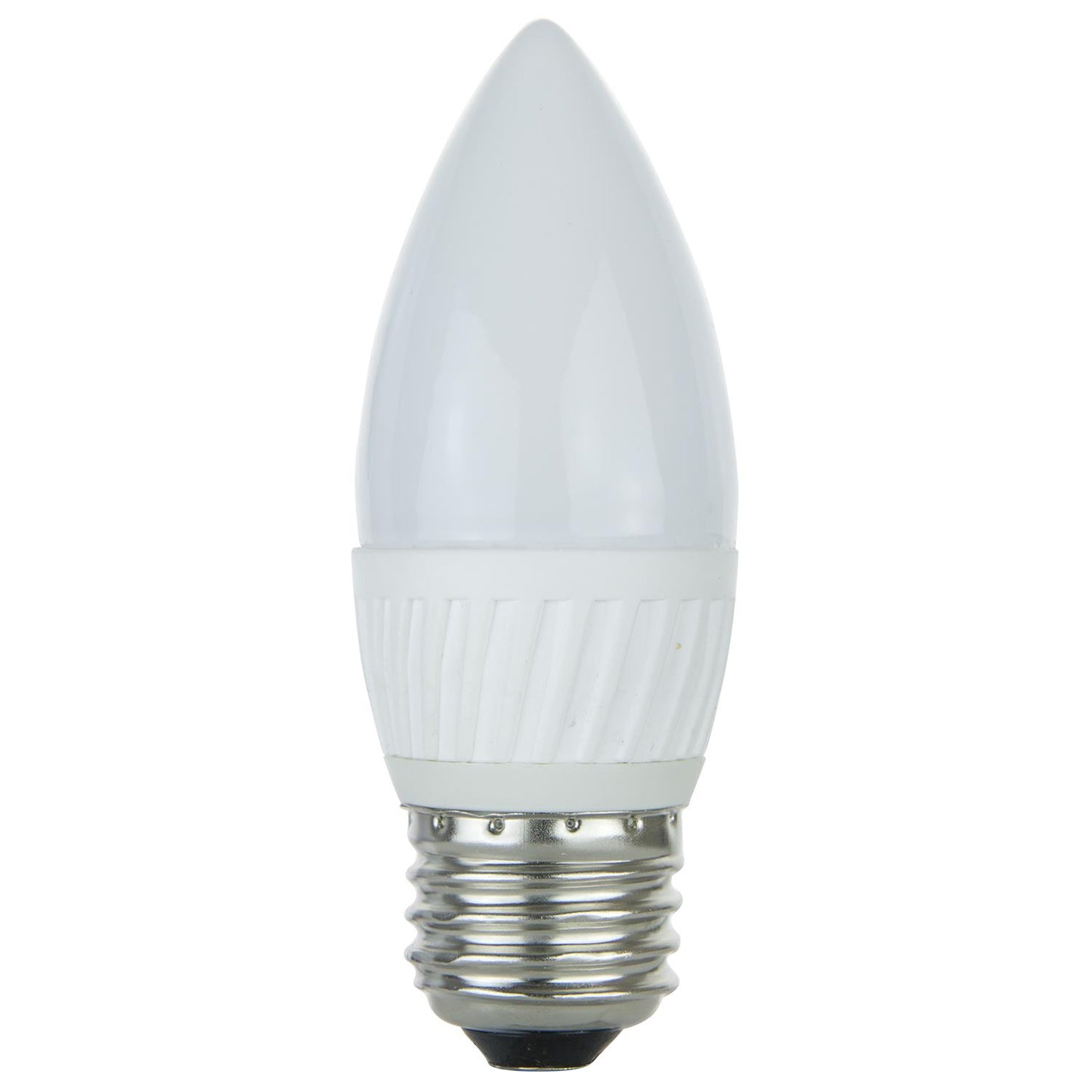 Sunlite Torpedo Tip Chandelier, 320 Lumens, Medium Base Light Bulb, Warm White