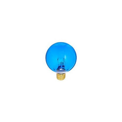 Bulbrite 10G12B 10 Watt Incandescent G12 Globe, Candelabra Base, Transparent Blue