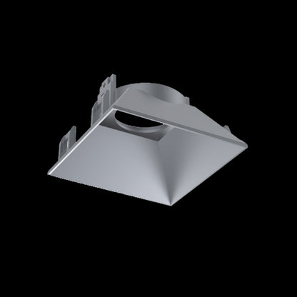 AKLOW TRIMLESS SILVER SQUARE TRIM CANLESS SPOTLIGHT