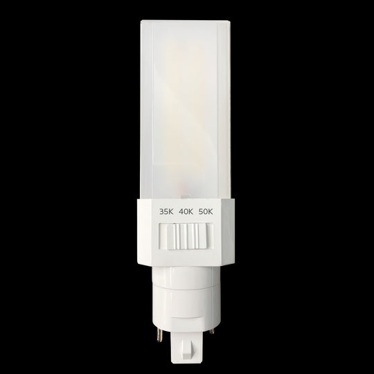 Luxrite LED Quad Style Horizontal Bypass, 11W, 1450 Lumens, Color Selectable - 3500K/4000K/5000K, White Finish, 83 CRI, Dimmable, Pack of 3 (LR24565)