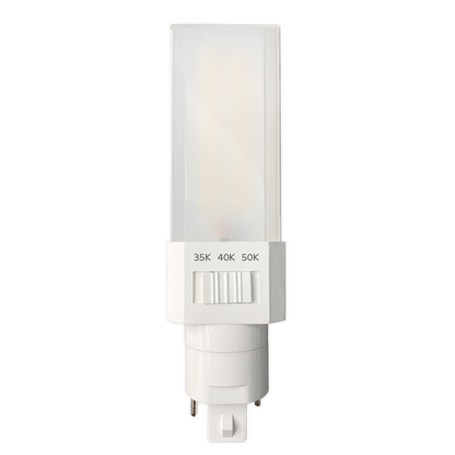 Luxrite LED Quad Style Horizontal Bypass, 11W, 1450 Lumens, Color Selectable - 3500K/4000K/5000K, White Finish, 83 CRI, Dimmable (LR24565)