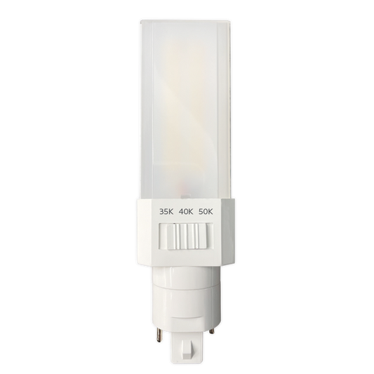 Luxrite LED Quad Style Horizontal Bypass, 11W, 1450 Lumens, Color Selectable - 3500K/4000K/5000K, White Finish, 83 CRI, Dimmable (LR24565)
