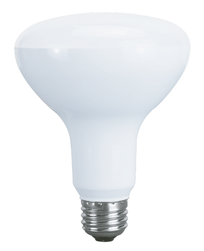 Luxrite LED BR30 Reflector Light Bulb, 9W, 650 Lumens, 2700K - Warm White, 80 CRI, Frosted White Finish, Dimmable (LR31850)