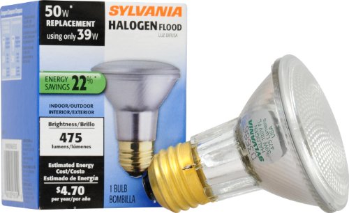 Sylvania 39 Watt PAR20 Halogen 30° Flood Beam 120V Medium Base