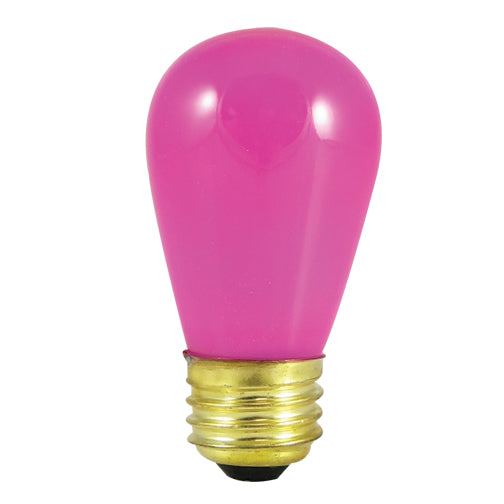 Bulbrite 11S14CP 11W Dimmable S14 String Light Replacement Bulb, Medium Base, Ceramic Pink