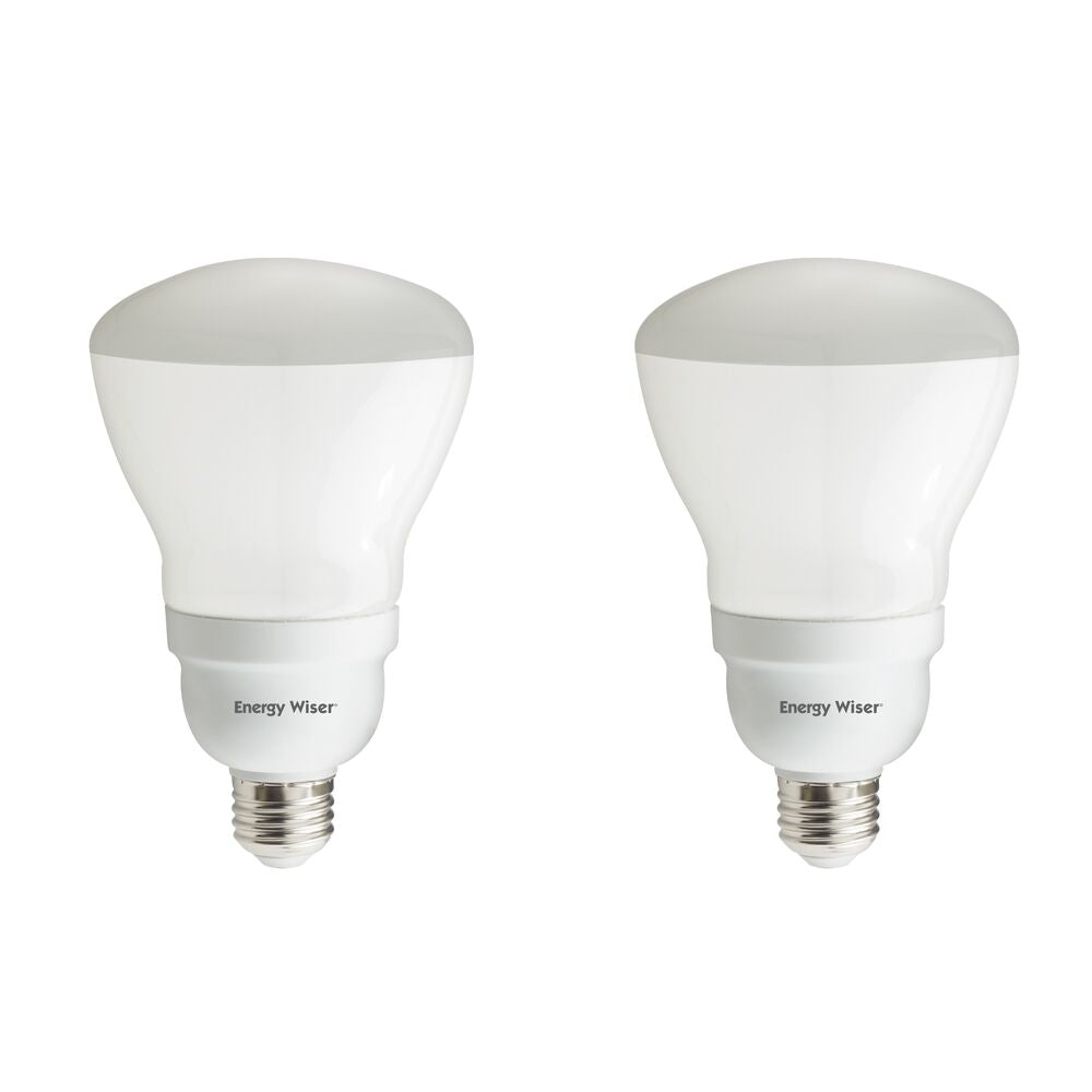 Bulbrite Pack of (2) 15 Watt Energy Wiser Frost Reflector R30 Medium (E26) CFL Bulb