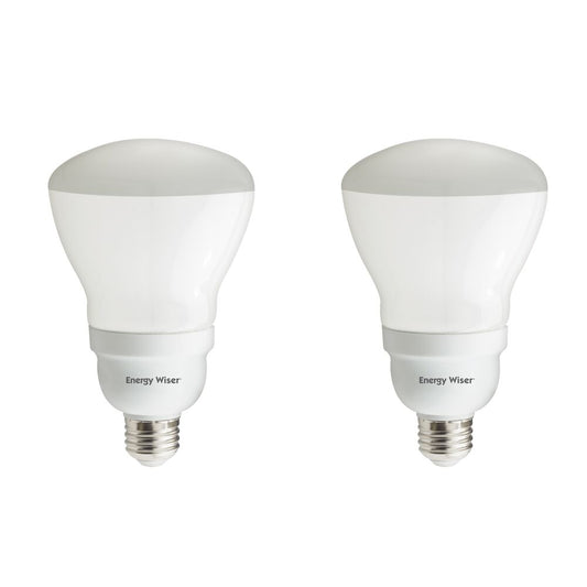 Bulbrite Pack of (2) 15 Watt Energy Wiser Frost Reflector R30 Medium (E26) CFL Bulb