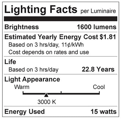 Luxrite LED A19 Light Bulb, E26 - Medium Base, 15W, 3000K - Soft White, 1600 Lumens, 80 CRI, Frost Finish, Dimmable, Pack of 48 (LR21446)