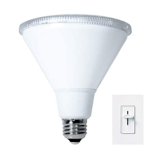 Bulbrite LED16PAR38WFL/830/D 16 Watt Dimmable LED PAR38 Reflector Bulb, 90W Incandescent Equivalent, Medium (E26) Base, Wide Flood, Soft White
