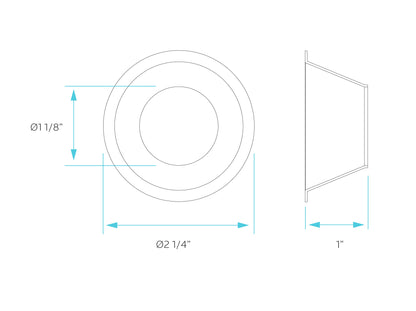 Luxrite 2" Regressed Interchangeable Canless Spotlight Bronze Finish Reflector , Pack of 7(LR23422)
