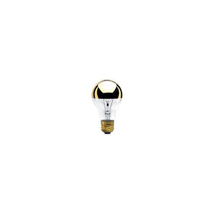 Bulbrite 60A19HG 60 Watt Dimmable Incandescent Half Gold A19 Bulb, Medium Base