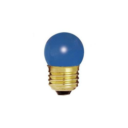 Bulbrite 7.5S11B 7.5W Dimmable S11 Night Light Replacement Bulb, Medium Base, Blue