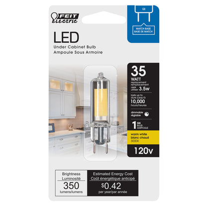 35 Watt Equivalent G8 Base Specialty Dimmable LED Light Bulb