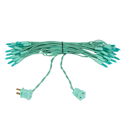 Vickerman 35 LED Sky Blue Dura-Lit Light on Sky Blue Wire, 26' Christmas Light Strand- 2 Pack