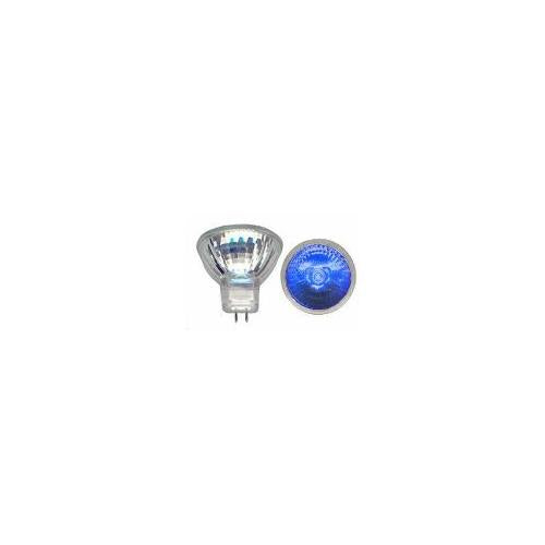 Bulbrite FTD/B 20 Watt Dimmable Color Light Halogen MR11, Bi-Pin GU4 Base, Blue