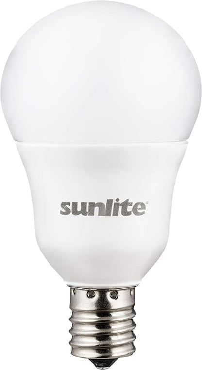 Sunlite LED A15 Light Bulb, 6 Watts (40W Equivalent), Intermediate Base (E17), 480 Lumens, Dimmable, Frosted Finish, ETL Listed, for Ceiling Fan Use, 6 Count, 4000K Cool White