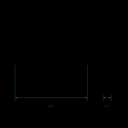Luxrite LED Surface Mount 9" Round Slim, 18W, 1200 Lumens, Color Selectable - 3000K/4000K/5000K, 80 CRI, White Finish, Dimmable, Pack of 1 (LR23594)