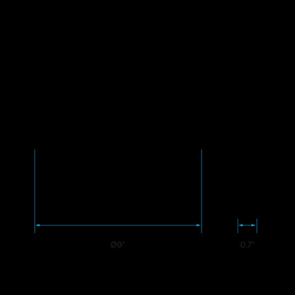 Luxrite LED Surface Mount 9" Round Slim, 18W, 1200 Lumens, Color Selectable - 3000K/4000K/5000K, 80 CRI, White Finish, Dimmable, Pack of 1 (LR23594)