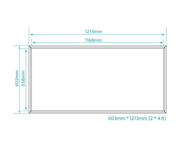 Luxrite Lay In LED72W2X4PANEL/50K/DIM 5000K Bright White