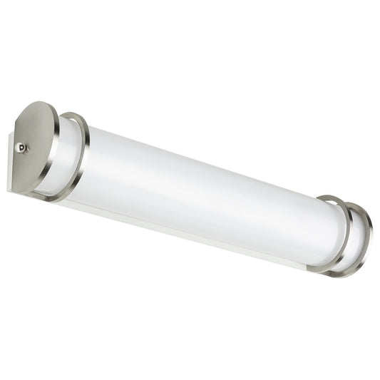 Sunlite 81372 LED 36 Inch Half-Cylinder Vanity Light Fixture , 30 Watts (150W Equivalent), 2600 Lumens, Adjustable 3 CCT 3000K-5000K, Dimmable, 50,000 Hour Lifespan, Brushed Nickel, Bathrooms