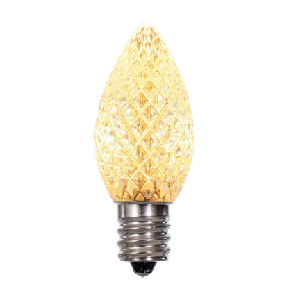 Vickerman C7 LED Warm White Faceted Replacement Bulb, - 50 Pack