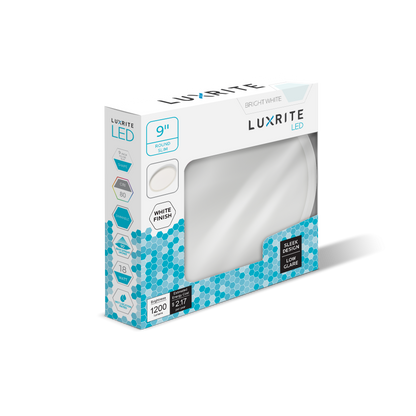 Luxrite Surface Mount LED18/SLIM9/50K/W/RD 5000K Bright White