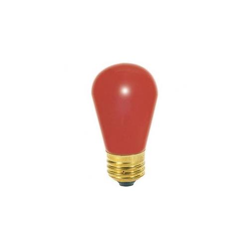 Bulbrite 11S14CR 11W Dimmable S14 String Light Replacement Bulb, Medium Base, Ceramic Red